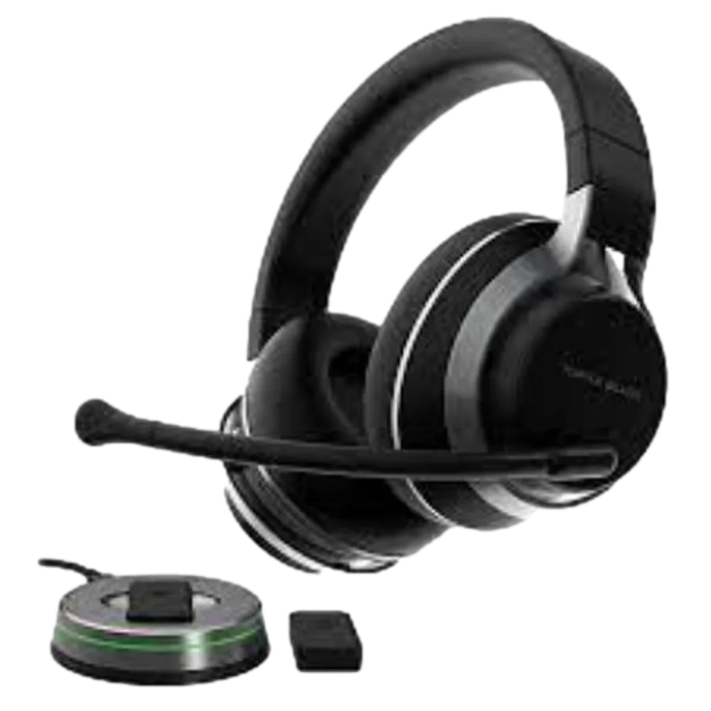 אוזניות גיימינג קשת Over-Ear אלחוטיות עם ביטול רעשים ומיקרופון Turtle Beach Stealth Pro – צבע שחור
