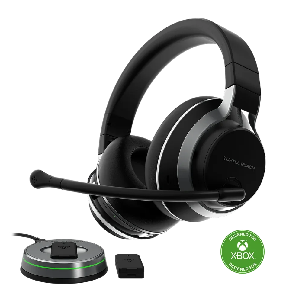 אוזניות גיימינג קשת Over-Ear אלחוטיות עם ביטול רעשים ומיקרופון Turtle Beach Stealth Pro – צבע שחור