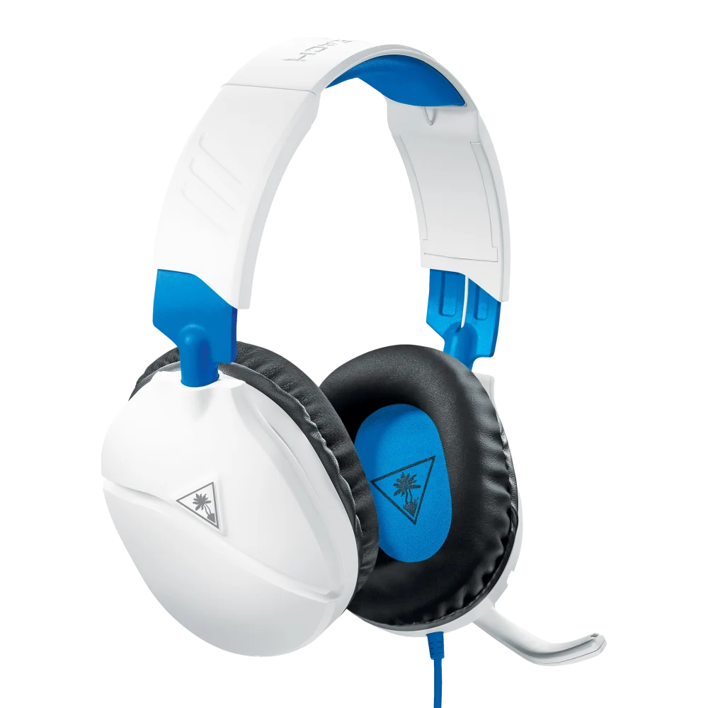 אוזניות גיימינג קשת Over-Ear חוטיות עם מיקרופון Turtle Beach Recon 70 – צבע לבן כחול