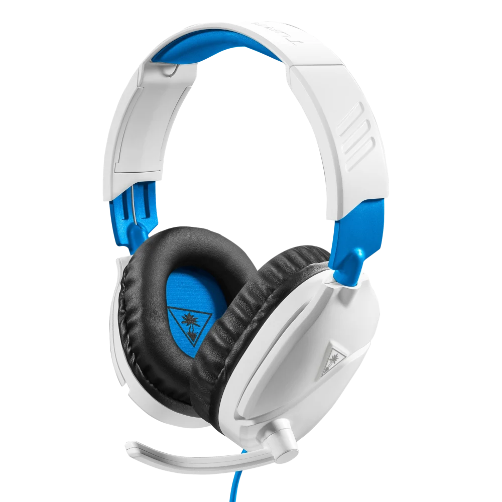אוזניות גיימינג קשת Over-Ear חוטיות עם מיקרופון Turtle Beach Recon 70 – צבע לבן כחול