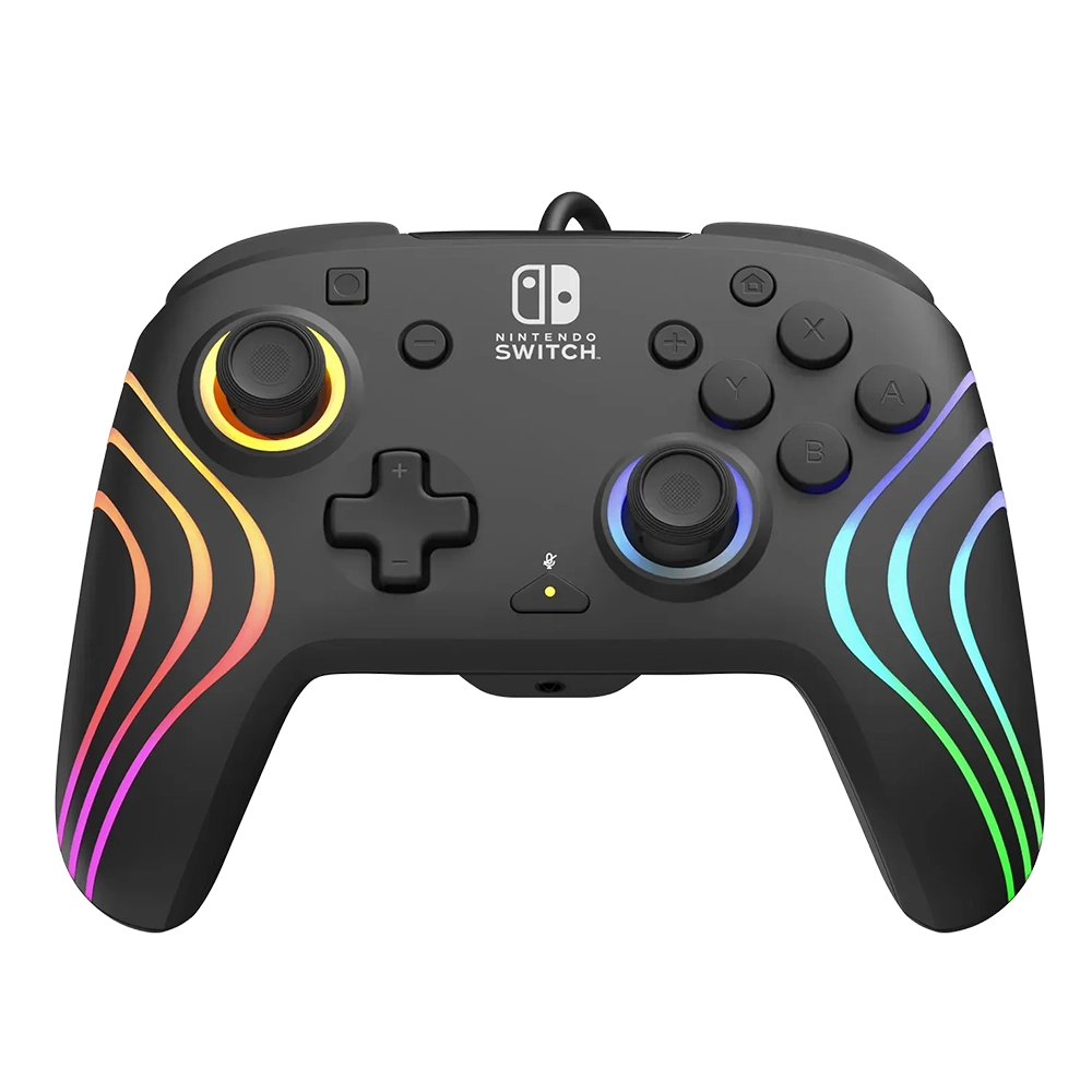 בקר משחק חוטי Turtle Beach Afterglow Wave RGB ל-Nintendo Switch – שחור