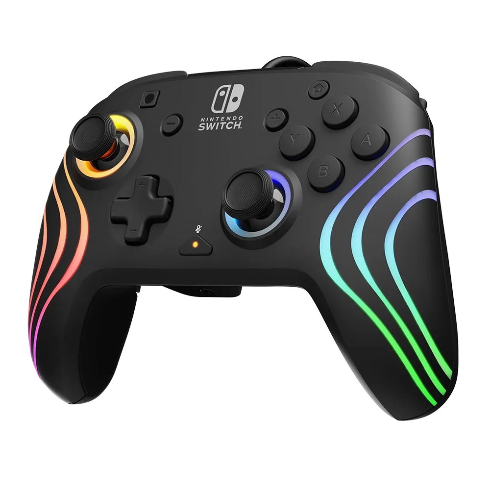 בקר משחק חוטי Turtle Beach Afterglow Wave RGB ל-Nintendo Switch – שחור