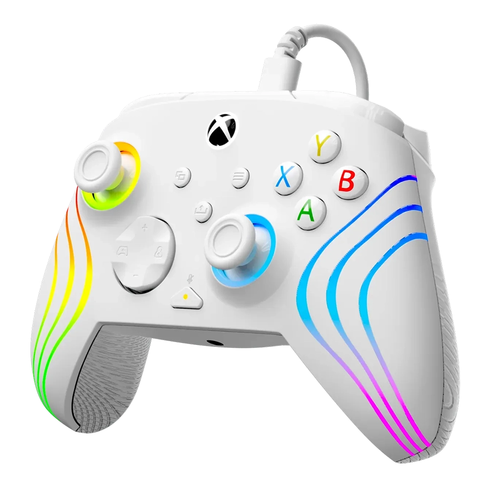 בקר משחק חוטי Turtle Beach Afterglow Wave ל-Xbox/PC בצבע לבן