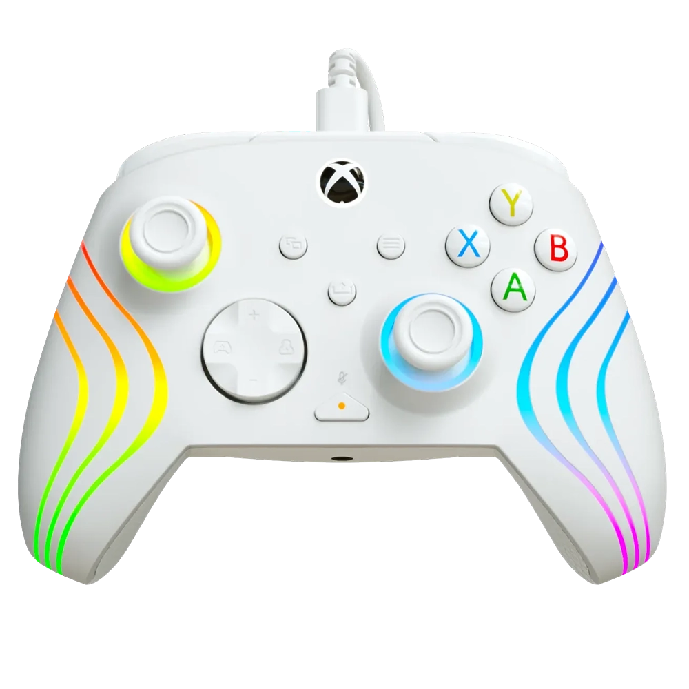 בקר משחק חוטי Turtle Beach Afterglow Wave ל-Xbox/PC בצבע לבן