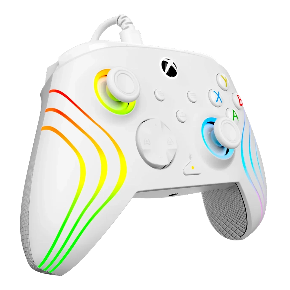 בקר משחק חוטי Turtle Beach Afterglow Wave ל-Xbox/PC בצבע לבן