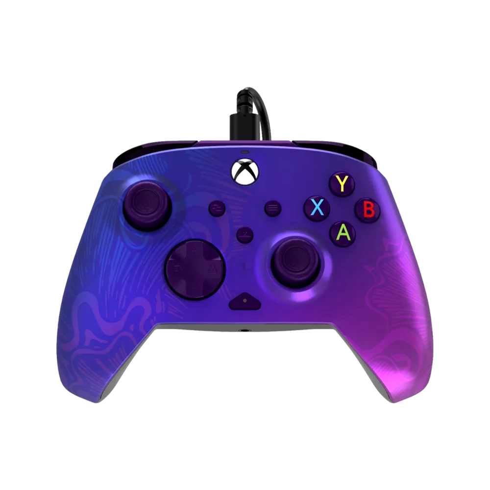 בקר משחק חוטי Turtle Beach Rematch Glow Advanced Wired ל-Xbox/PC בצבע סגול