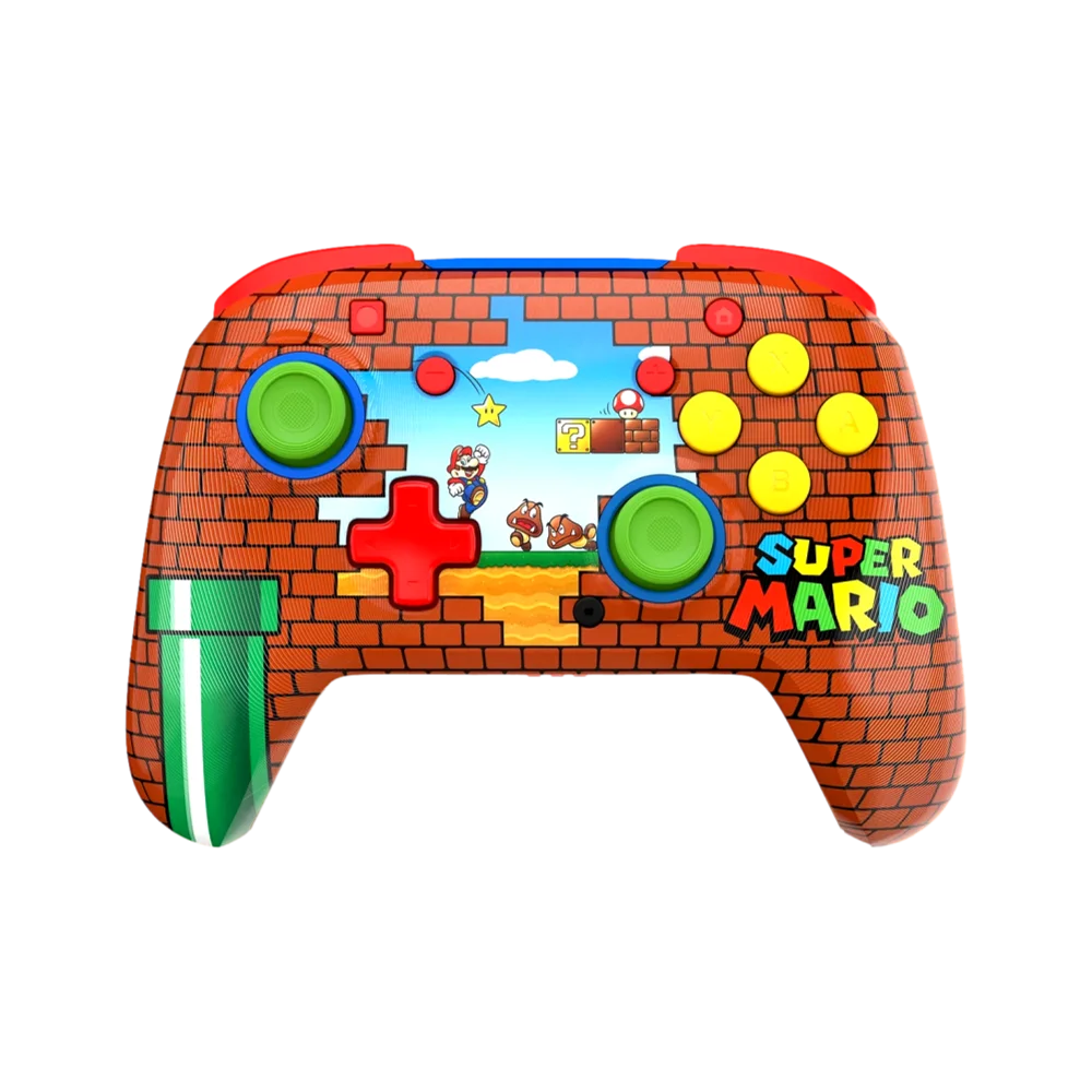 בקר משחק אלחוטי Turtle Beach Rematch Wireless Controller Mario Bricks ל-Nintendo Switch