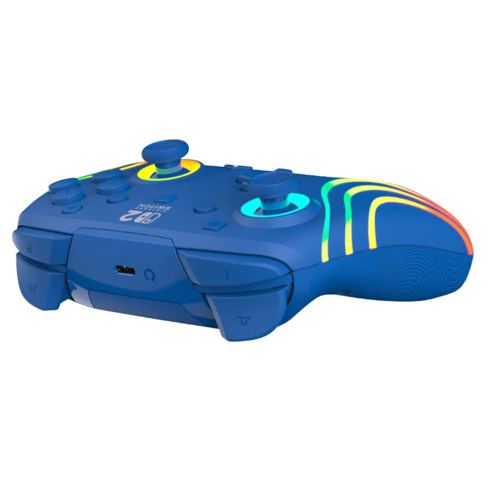 בקר משחק אלחוטי Turtle Beach Afterglow Wave Wireless Controller ל-Nintendo Switch בצבע כחול