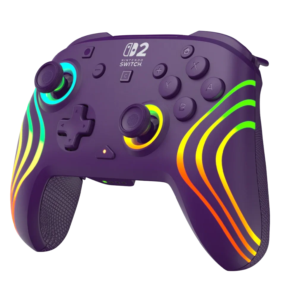בקר משחק אלחוטי Turtle Beach Afterglow Wave Wireless Controller ל-Nintendo Switch בצבע סגול
