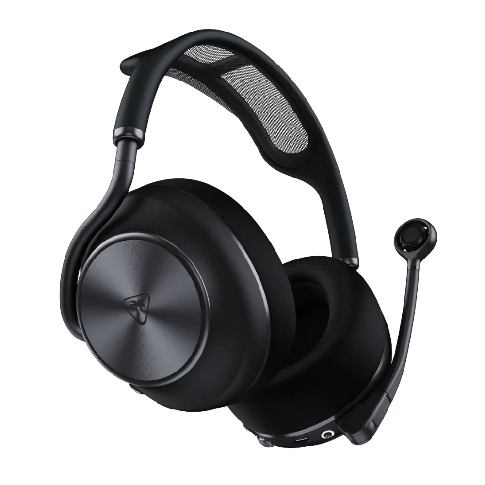 אוזניות גיימינג קשת Over-Ear אלחוטיות עם מיקרופון וביטול רעשים Turtle Beach Stealth Pro II – צבע שחור