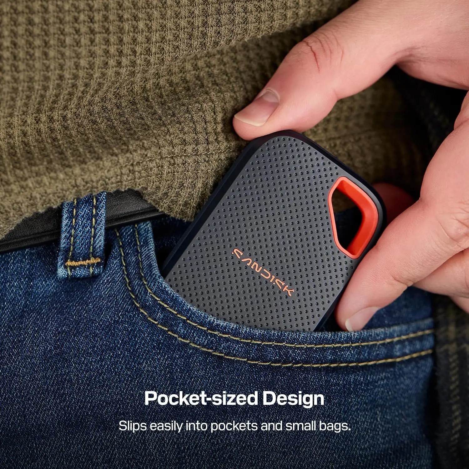 דיסק חיצוני SanDisk Extreme Portable V3 SSD USB-C 3.2 SDSSDE70-2T00-G25 2TB