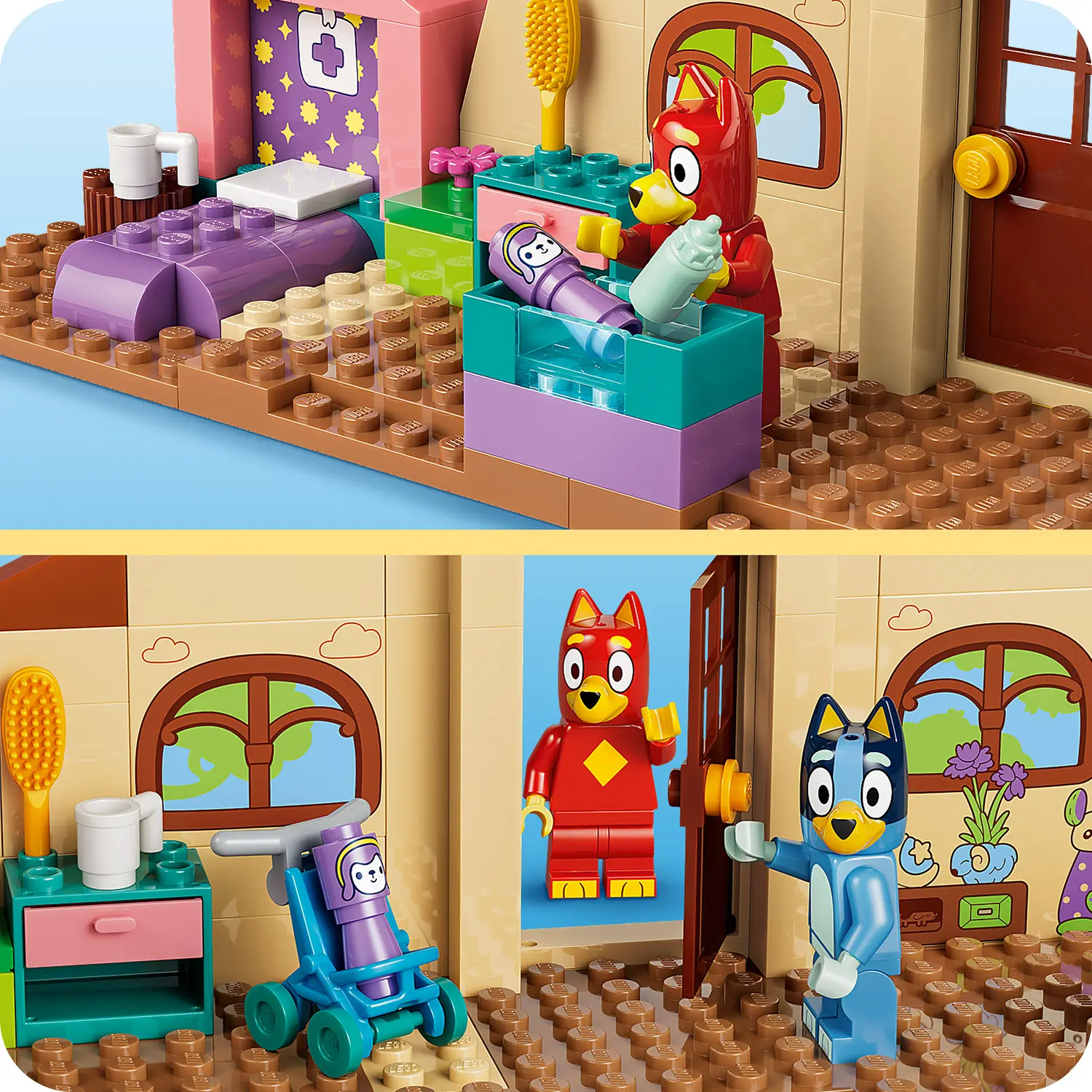 בלואי – בית הספר עם ראסטי ובלואי Lego Bluey 11221