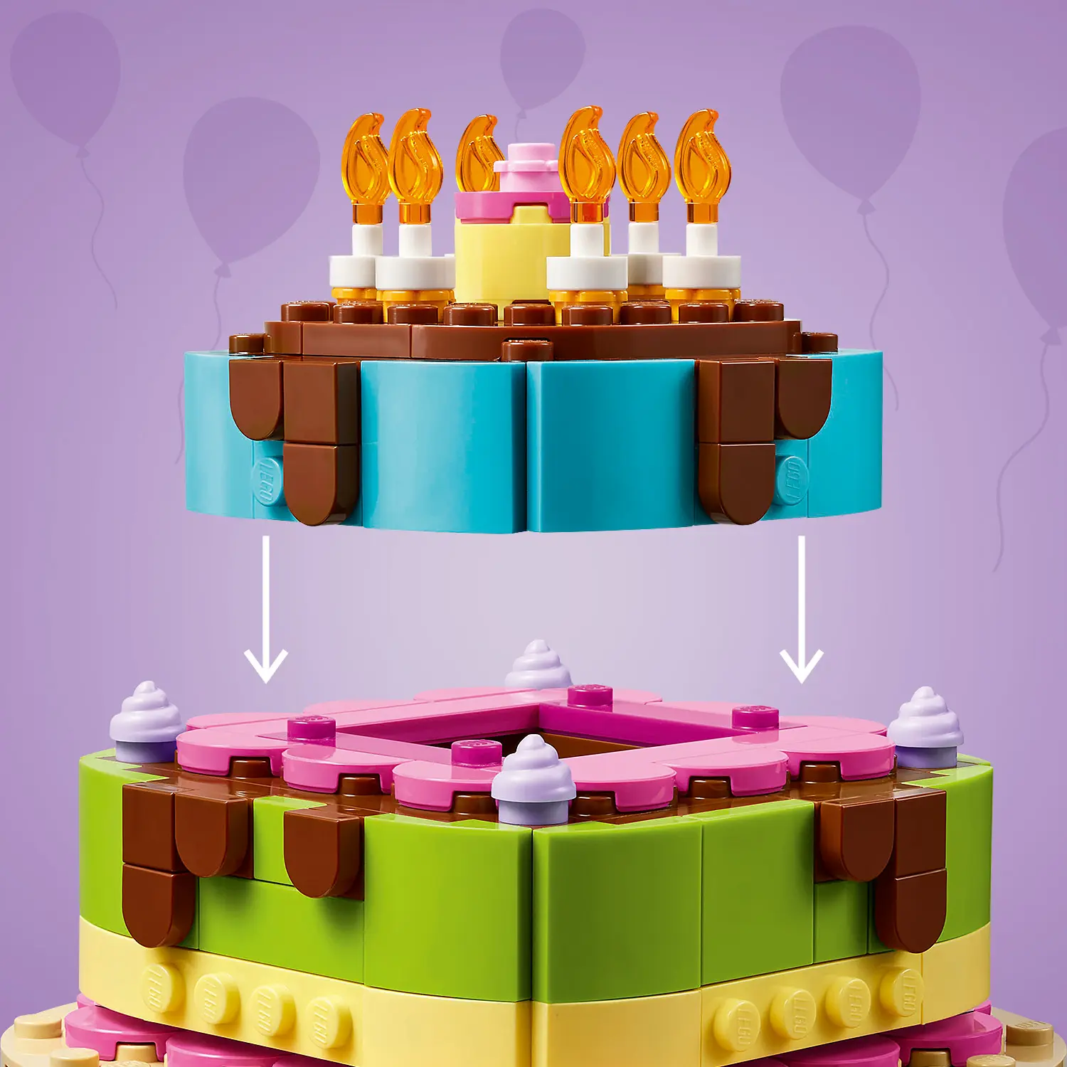 עוגה למסיבת יום הולדת Lego מיוחדים 40815