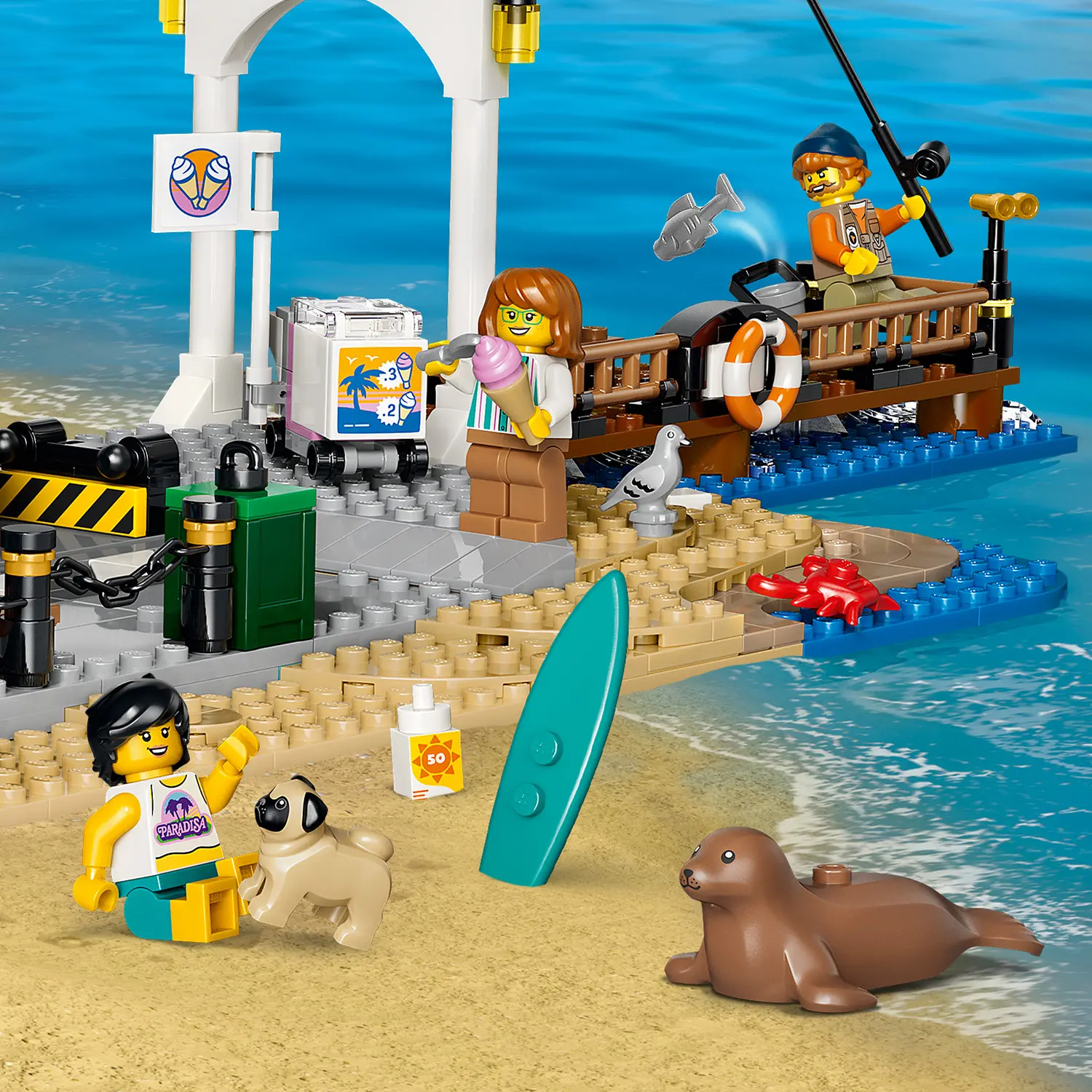 חשמלית רחוב קלאסית לחוף הים Lego City 60506