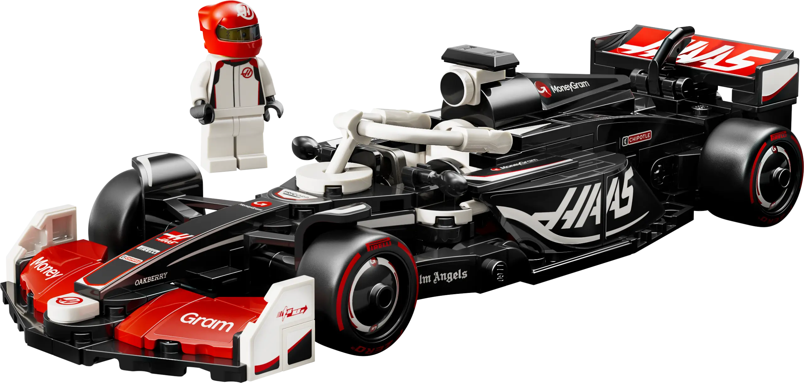 מכונית מרוץ MONEYGRAM HAAS F1 TEAM VF-24 Lego Speed Champions 77250