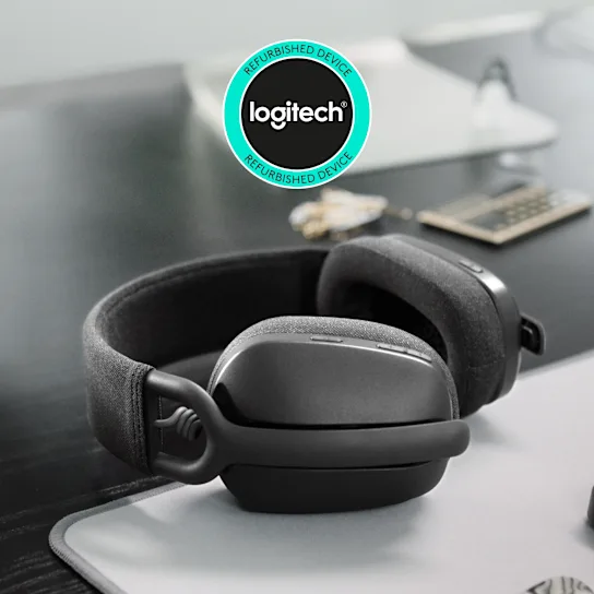 אוזניות קשת Over-Ear אלחוטיות עם מיקרופון Logitech Zone Vibe 100 – צבע גרפיט
