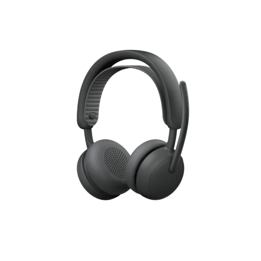 אוזניות קשת On-Ear אלחוטיות עם מיקרופון וביטול רעשים Logitech Zone Wireless 2 ES Teams – צבע שחור