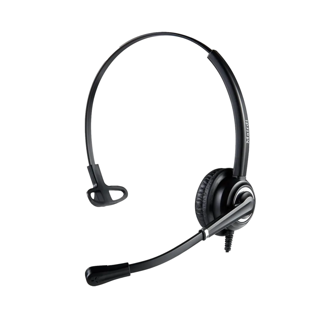 אוזניות קשת On-Ear חוטיות עם מיקרופון Mairdi 618 P-QD – צבע שחור