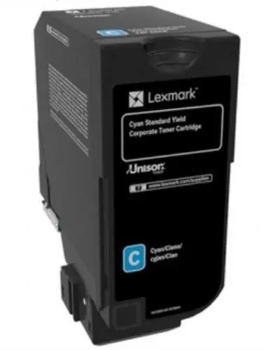 טונר מקורי ציאן Lexmark 74C5HCE