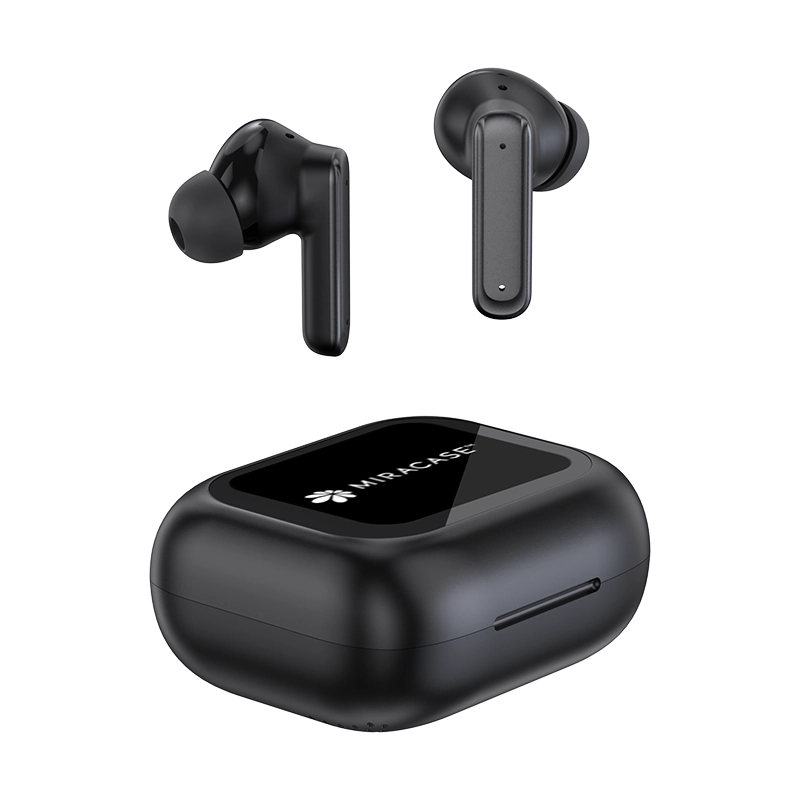 אוזניות In-Ear אלחוטיות עם ביטול רעשים ומיקרופון Miracase Pure Audio MTWS290 – צבע שחור
