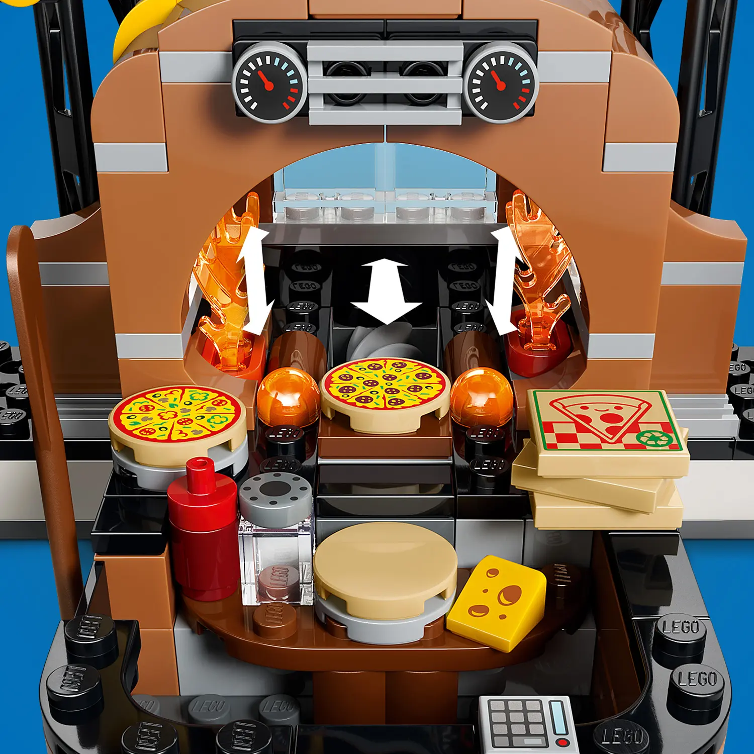 חוויית משלוחי פיצות עם כלי רכב Lego City 60496