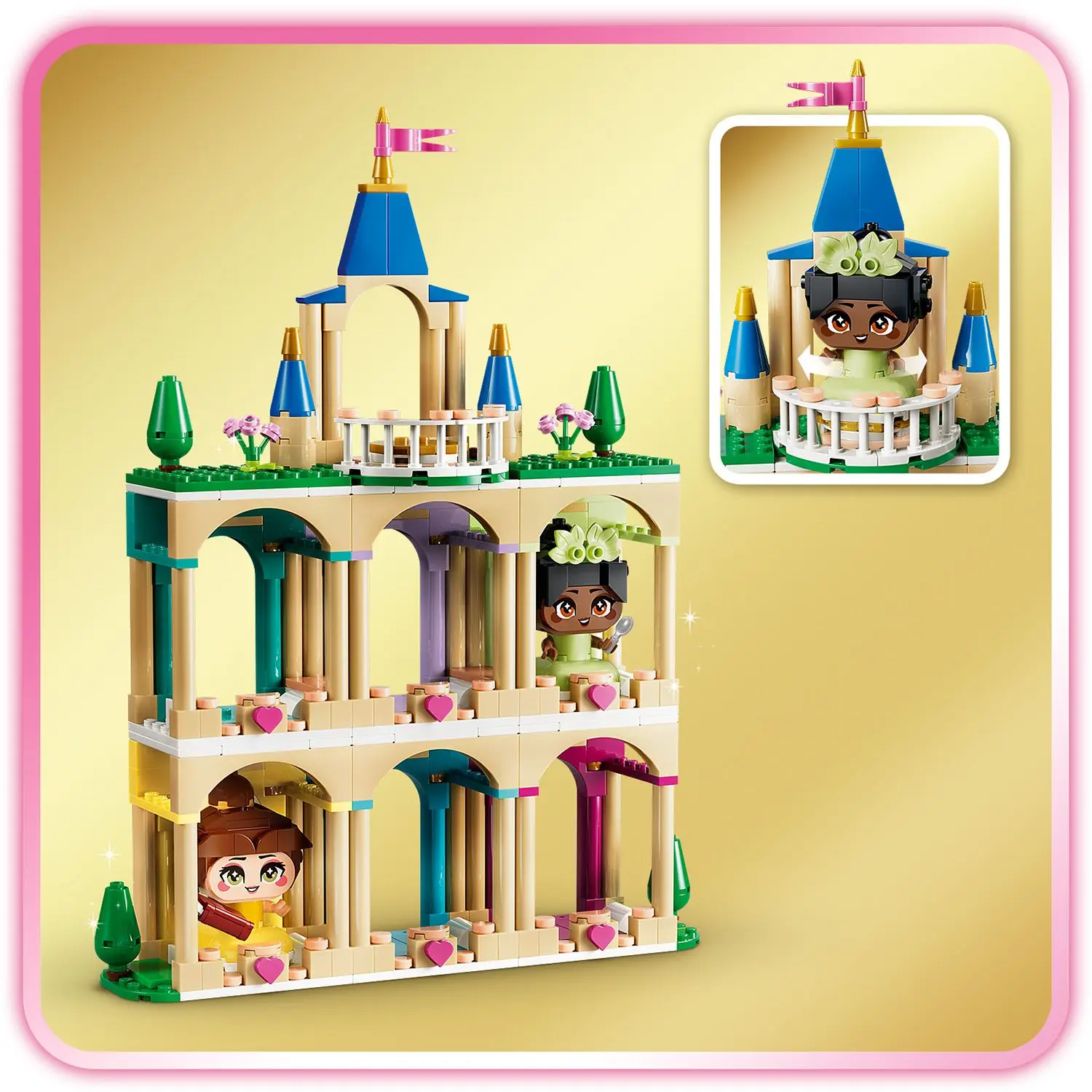 מיני נסיכות בל וטיאנה עם טירה Lego Disney 43291