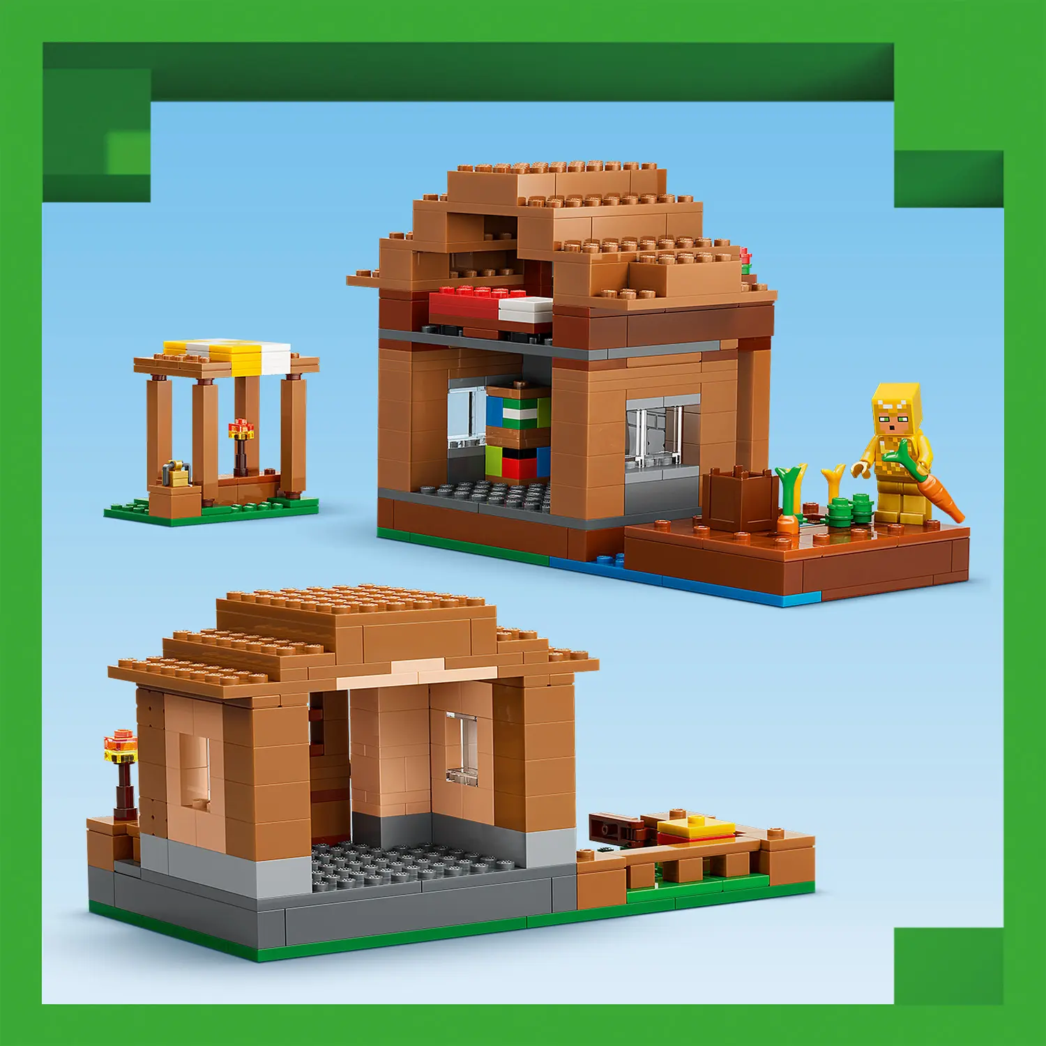 איווקר בהתקפה על הכפר Lego Minecraft 21596