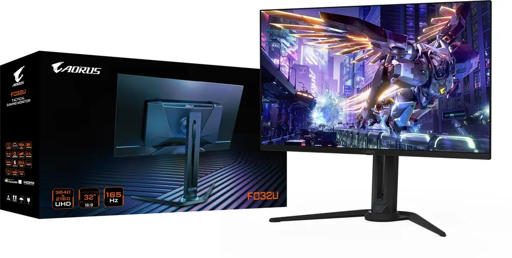 מסך מחשב גיימינג GigaByte AORUS FO32U 31.5" 4K UHD QD-OLED 165Hz 0.03ms