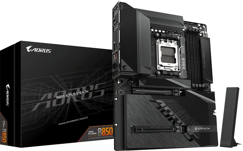 לוח אם GigaByte B850 A STEALTH AM5 DDR5 ATX Wi-Fi 7
