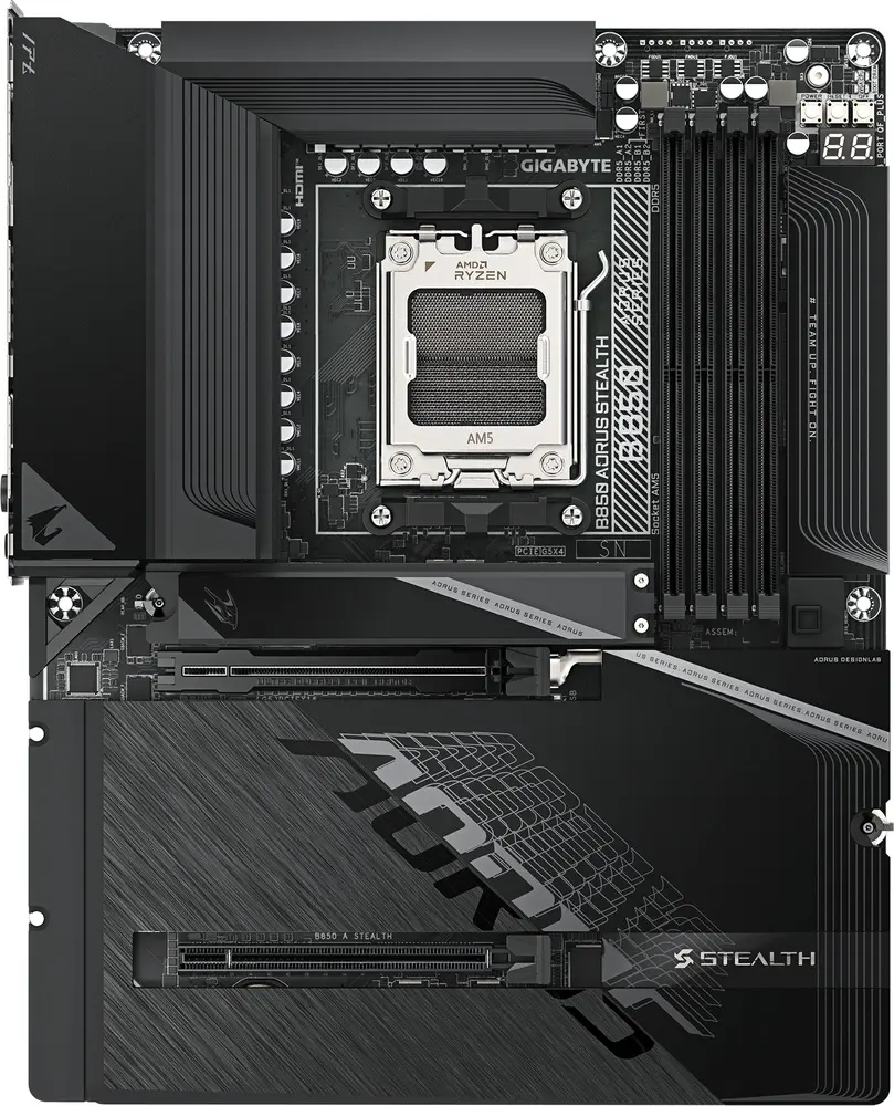 לוח אם GigaByte B850 A STEALTH AM5 DDR5 ATX Wi-Fi 7