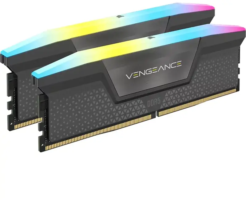 זיכרון למחשב נייח Corsair Vengeance RGB CMH32GX5M2D6000Z38 32GB 2×16 DDR5 6000MHz