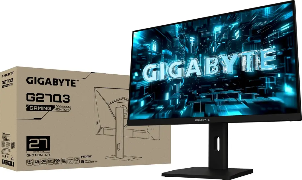 מסך מחשב גיימינג GigaByte G27Q3 27" QHD IPS 320Hz 1ms