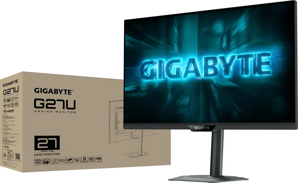 מסך מחשב גיימינג GigaByte G27U 27" 4K UHD IPS 160Hz 1ms