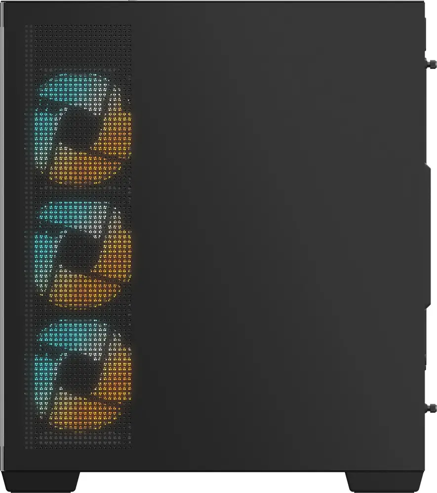 מארז מחשב ללא ספק GigaByte C500 Panoramic Stealth Tempered Glass ARGB ATX Mid Tower – צבע שחור