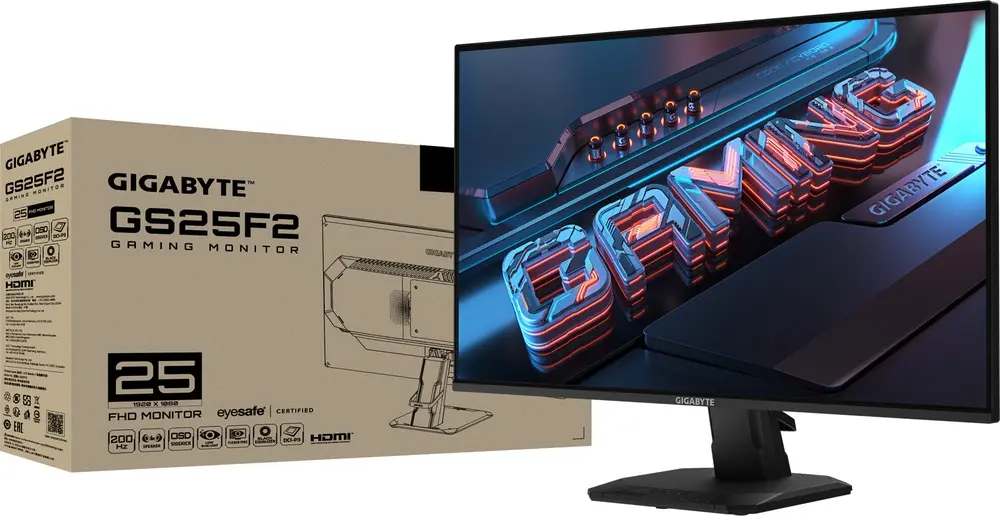 מסך מחשב גיימינג GigaByte Gaming GS25F2 24.5" Full HD IPS 200Hz 1ms