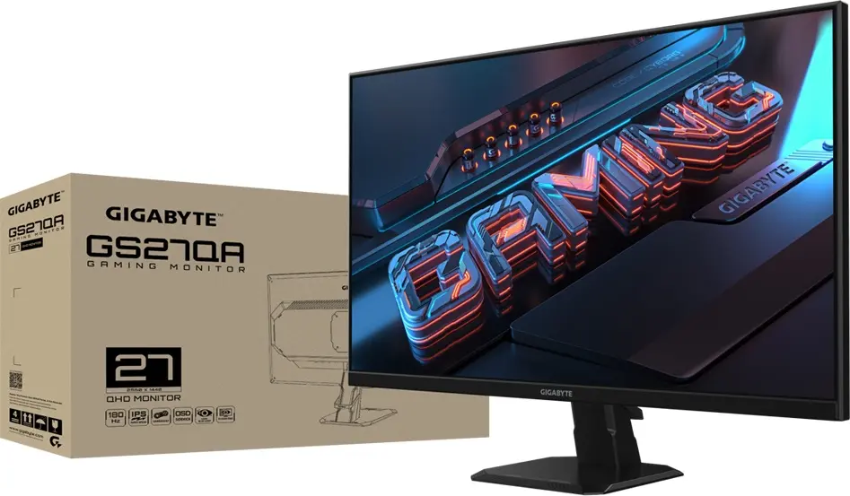 מסך מחשב גיימינג GigaByte Gaming GS27QA 27" QHD IPS 180Hz 1ms