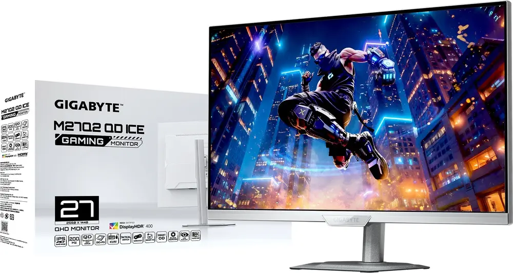 מסך מחשב גיימינג GigaByte M27Q2 QD ICE 27" QHD IPS 200Hz 1ms