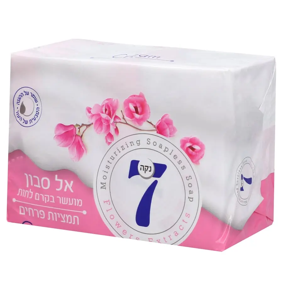סבון מוצק בניחוח פרחים מבית נקה 7 – מארז רביעייה