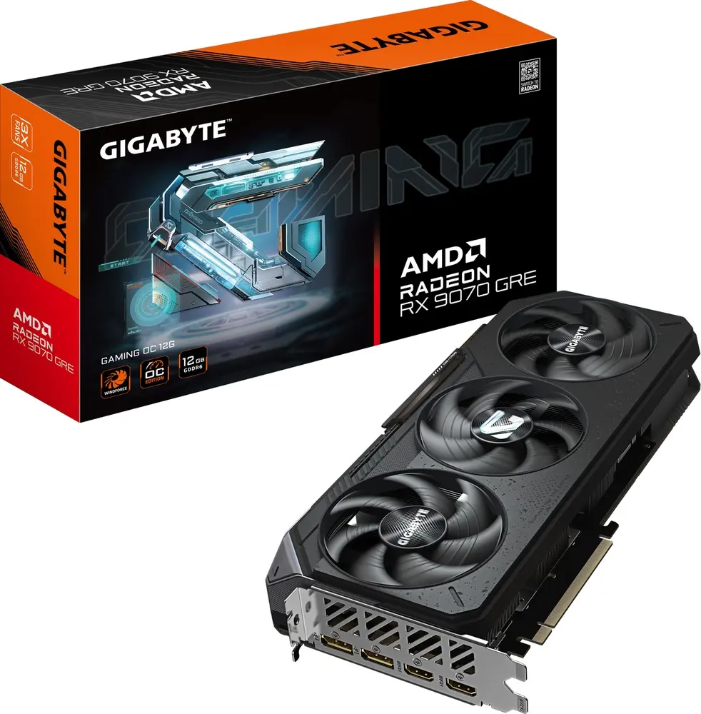 כרטיס מסך Gigabyte Radeon RX 9070 GRE Gaming OC 12GB GDDR6