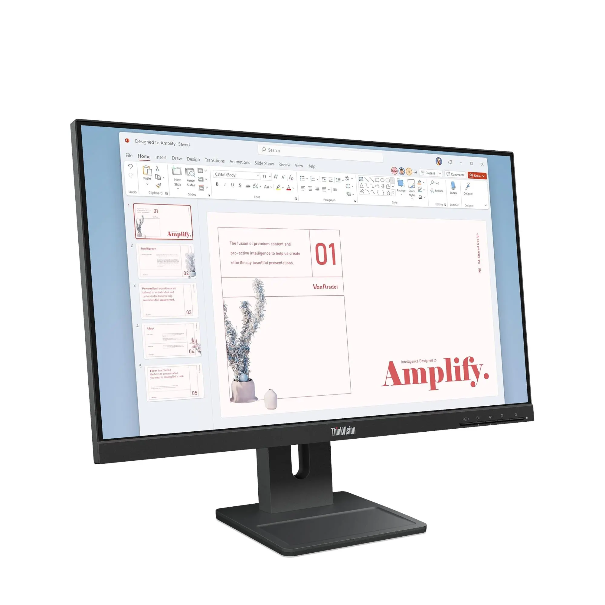מסך מחשב Lenovo ThinkVision E24-40 23.8" Full HD IPS 100Hz 4ms