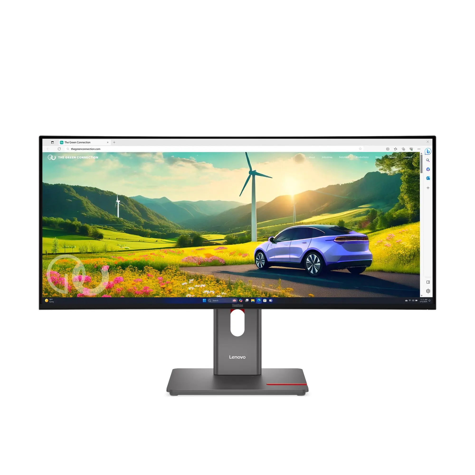 מסך מחשב קעור Lenovo ThinkVision P34WD-40 34" WQHD IPS 120Hz 4ms