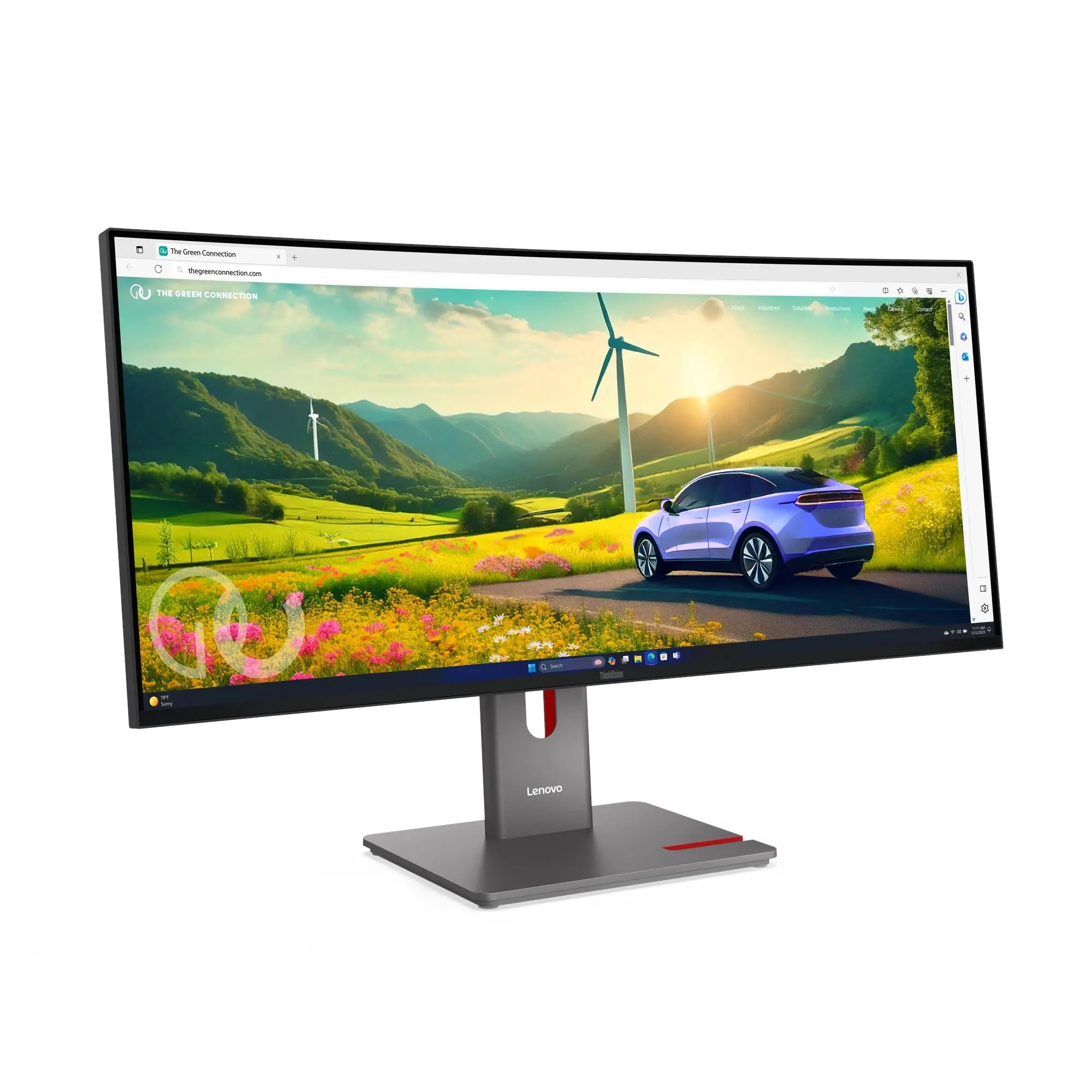 מסך מחשב קעור Lenovo ThinkVision P34WD-40 34" WQHD IPS 120Hz 4ms