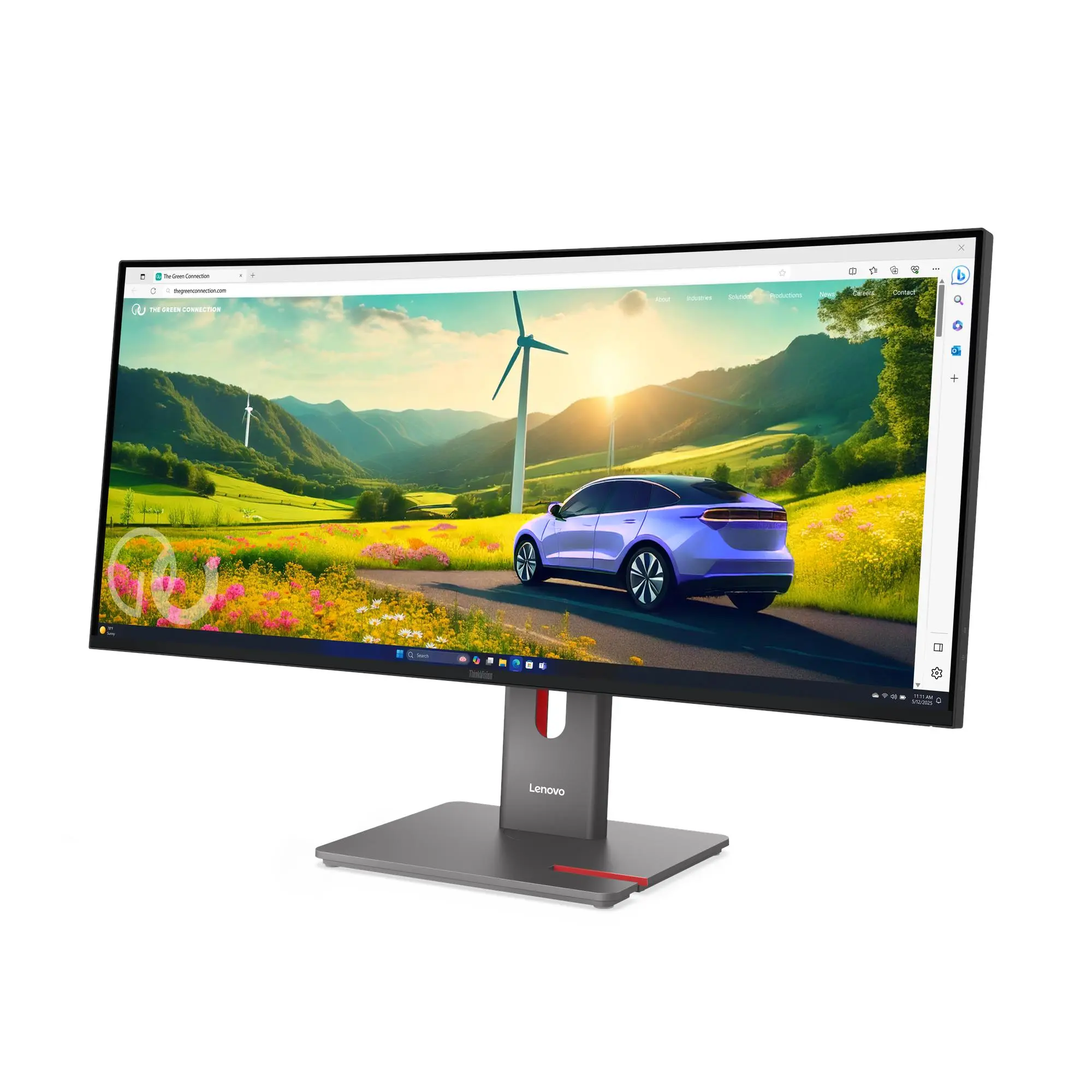 מסך מחשב קעור Lenovo ThinkVision P34WD-40 34" WQHD IPS 120Hz 4ms