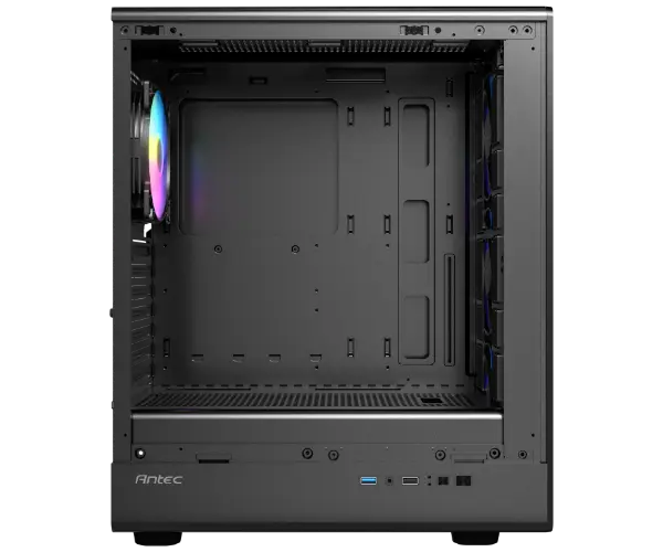 מארז מחשב ללא ספק Antec VX510 ARGB Tempered Glass ATX Mid Tower – צבע שחור