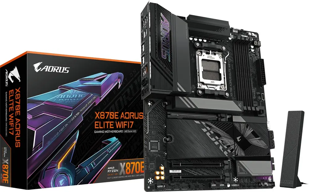 לוח אם GigaByte X870E AORUS ELITE WIFI7 AM5 DDR5 ATX