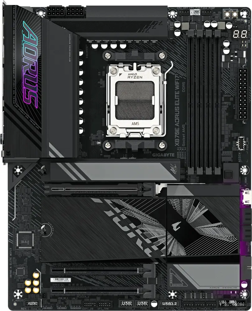 לוח אם GigaByte X870E AORUS ELITE WIFI7 AM5 DDR5 ATX