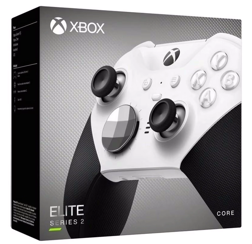 בקר משחק אלחוטי Microsoft Xbox Elite Wireless Controller Series 2 Core ל-Xbox/PC בצבע לבן