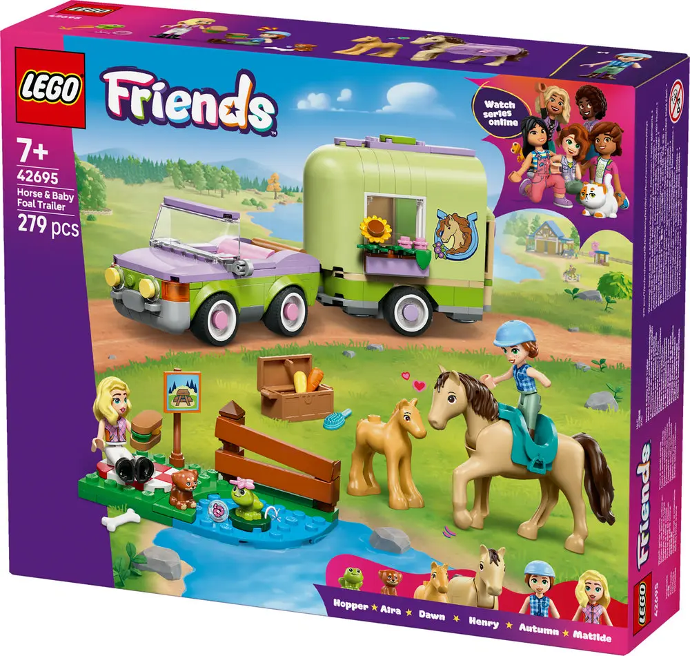 קרוואן עם סוס וסייח Lego Friends 42695