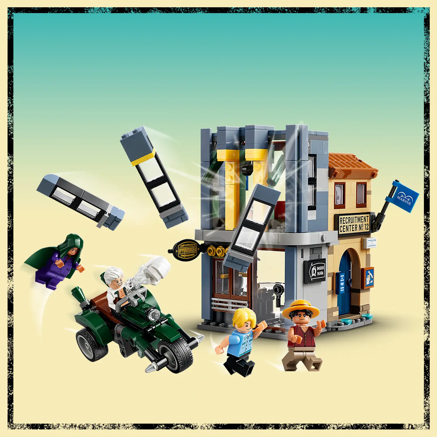 ONE PIECE – עימות מכריע עם קפטן סמוקר Lego One Piece 75642