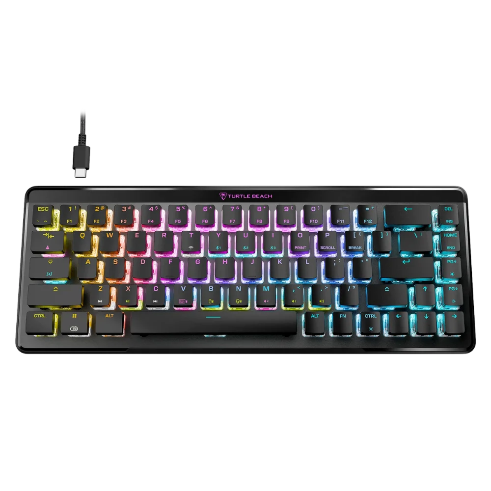 מקלדת גיימינג אלחוטית Turtle Beach Vulcan II Mini Air – בצבע שחור